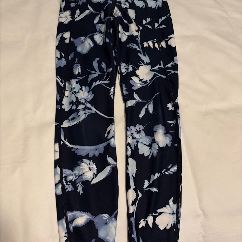 Floral Leggings - Blue